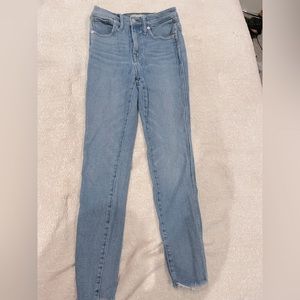 Madewell 10” High Rise Skinny Jeans - light wash